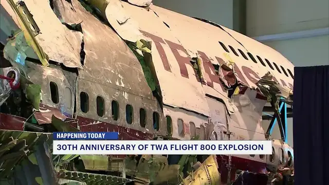 Video thumbnail for TWA Flight 800 remembered 30 years after tragic explosion