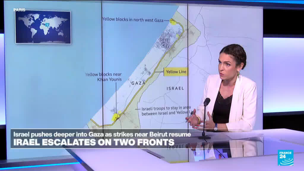 Video thumbnail for Netanyahu directs Israeli forces to expand Gaza control to 70 percent