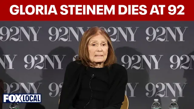Video thumbnail for Feminist icon and journalist Gloria Steinem dies at age 92