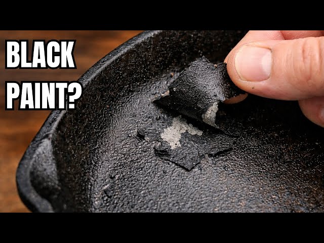 Video thumbnail for Flaking Cast Iron Skillet? Is It Bad Seasoning or Black Paint