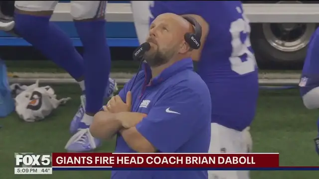 'Video thumbnail for Giants fire head coach Brian Daboll after fourth straight loss: Latest'