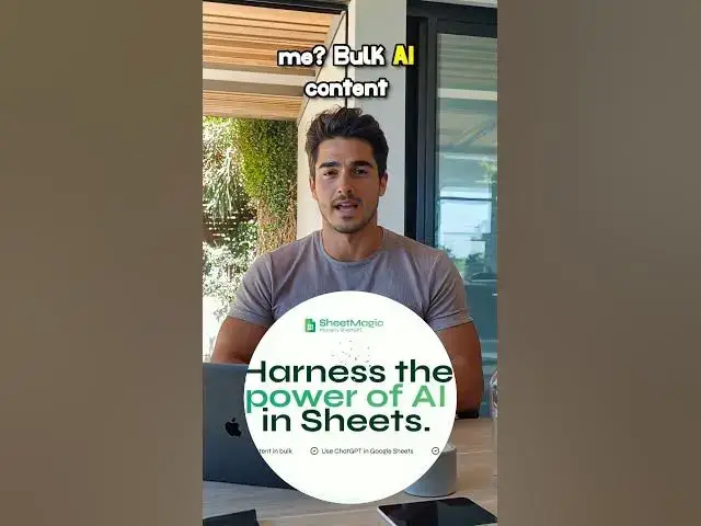 'Video thumbnail for SheetMagic + ChatGPT in Google Sheets 🤖💡'
