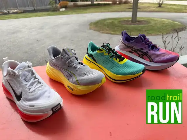 Video thumbnail for Compared! Super Max Road Trainers: Nike Vomero Plus, Puma MagMax 2, ASICS Megablast, TYR Maverick-V1