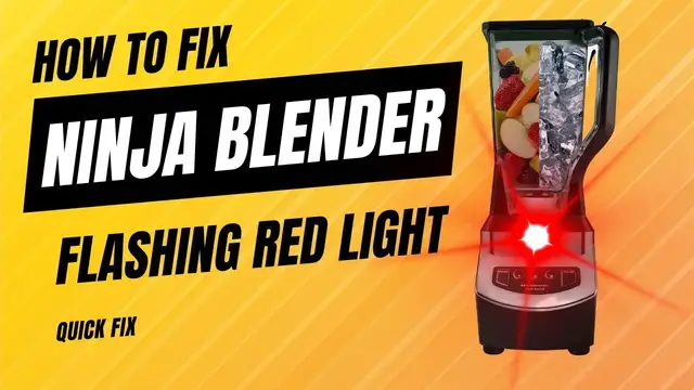 Video thumbnail for Ninja Blender Red Light Flashing - How To Fix Instantly