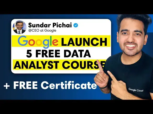 'Video thumbnail for Google is Offering 5 Free Data Analytics Courses for Beginners: Get Free Certificate & Digital Badge'