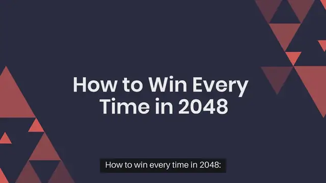 Video thumbnail for How to Win Every Time in 2048