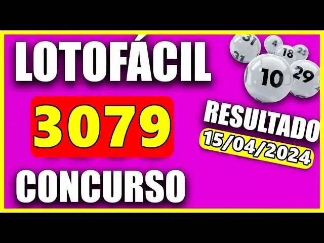 Video thumbnail for RESULTADO DA LOTOFÁCIL Concurso 3079 de hoje, segunda 15/04/2024 - Lotofácil 3079