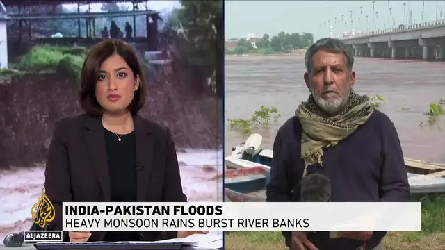 'Video thumbnail for Monsoon rains trigger devastating floods across Pakistan, displacing thousands'