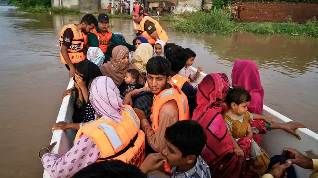 'Video thumbnail for Monsoon rains trigger devastating floods across Pakistan, displacing thousands'