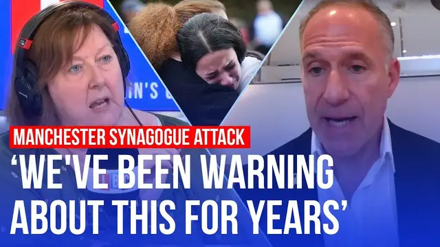 'Video thumbnail for 'Jewish organisations require security guards in 2025': Manchester synagogue member'
