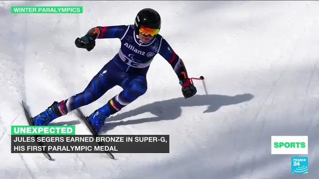Video thumbnail for Paralympics: Jules Segers and Aurélie Richard win medals in alpine skiing