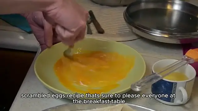 'Video thumbnail for scrambled eggs recipe'