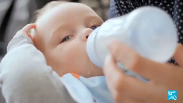 Video thumbnail for French dairy giant Lactalis recalls baby formula in 18 countries due to toxin