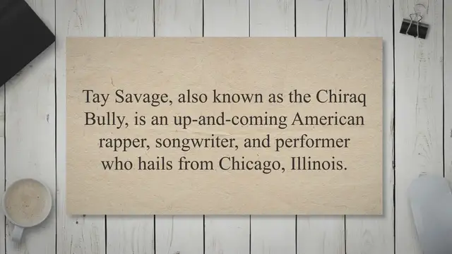 Video thumbnail for Tay Savage (Chiraq Bully) Biography, Age, Family and Net Worth