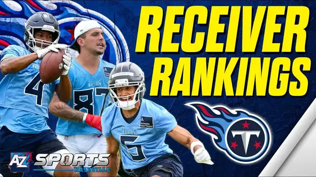'Video thumbnail for a to z sports nashville: tennessee titans heated receiver competition ranked: ridley, jefferson, and more!'