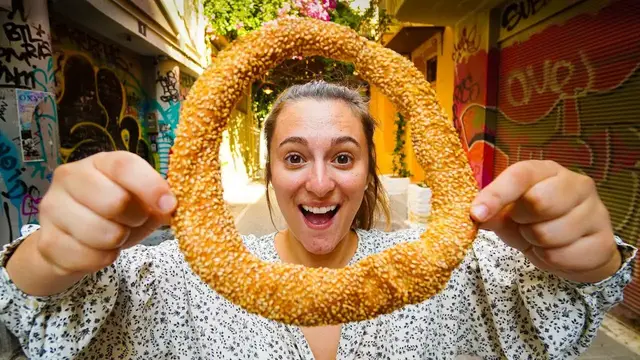 'Video thumbnail for GREEK STREET FOOD IN ATHENS!! First Day in Greece - ULTIMATE Food Tour in Athens, Greece 2020!!'