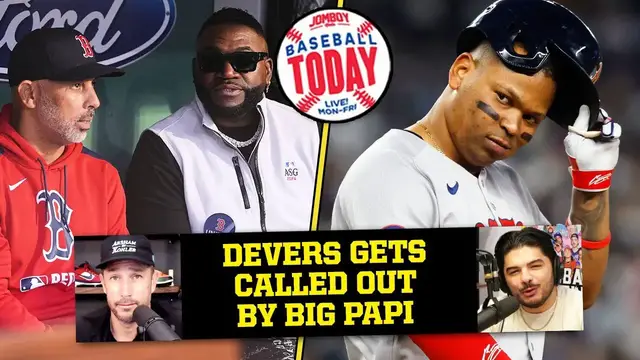 'Video thumbnail for Rafael Devers called out by David Ortiz after trade | Baseball Today'