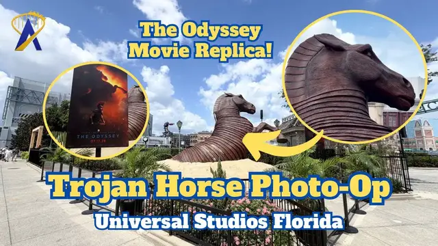 Video thumbnail for Trojan Horse Arrives at Universal Studios Florida! (The Odyssey Photo Op)