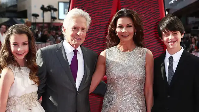 Video thumbnail for UNCAPTIONED: Catherine Zeta-Jones insists kids from famous families have 'so much to prove'.
