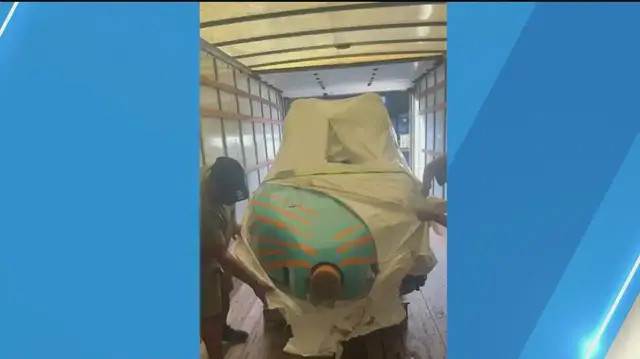 Video thumbnail for Piece of Kingda Ka roller coaster finds new home