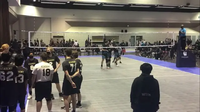 'Video thumbnail for Academy Boys Volleyball Club Volleyball Game'