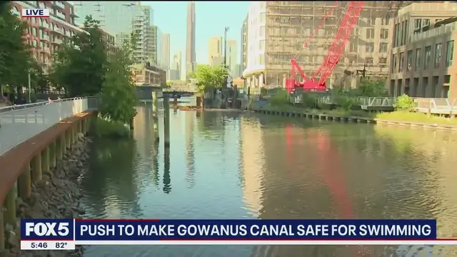 'Video thumbnail for Push to make Gowanus Canal safe for swimming'