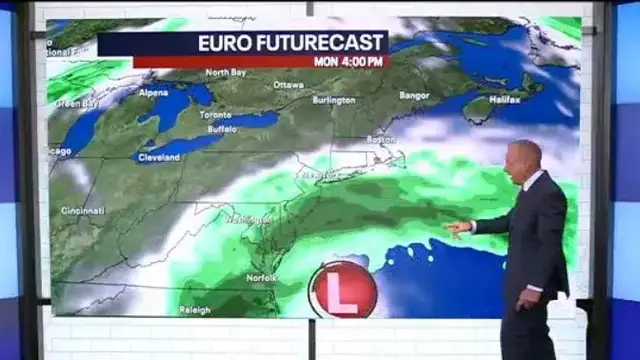 'Video thumbnail for Potential weekend nor'easter update for NYC'