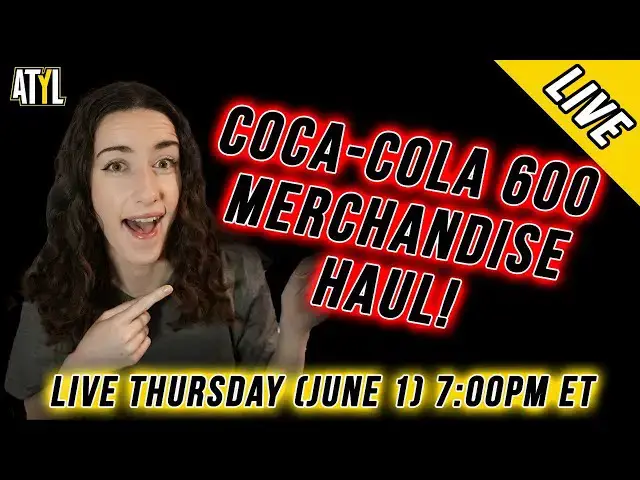 Video thumbnail for Let's Chat [LIVE]: Coca-Cola 600 Merchandise Haul / NASCAR News
