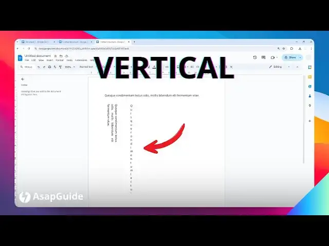 'Video thumbnail for How to Make Text Vertical on Google Docs'