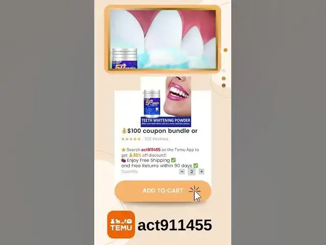 Video thumbnail for 🛍️ 5D White Tooth Powder, Tooth Deep Cleaning Powder
