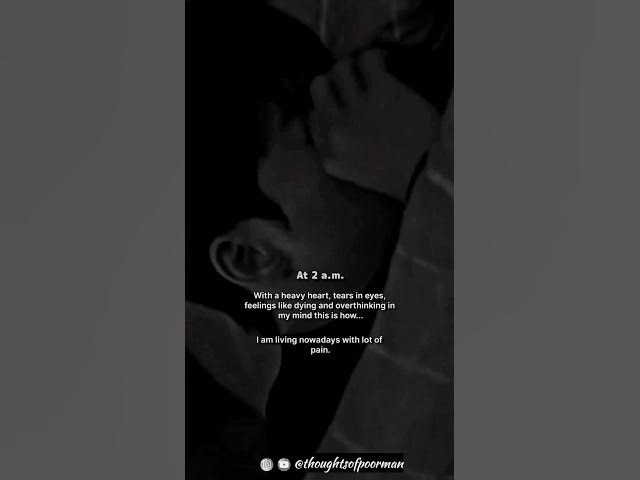 Video thumbnail for Inside pain | #thoughtsofpoorman #sadstatus #sadsongs #moodoffstatus #motivationalvideo #latest #1m