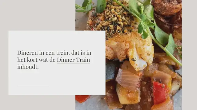 Video thumbnail for Dineren in een trein met de Dinner Train!