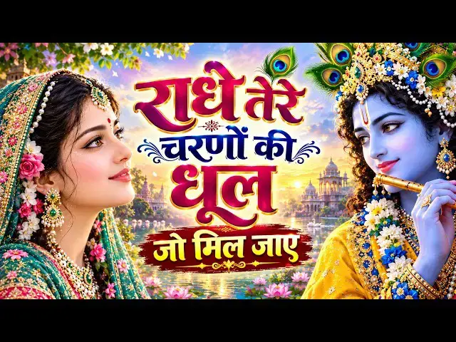 Video thumbnail for दुनिया का सबसे प्यारा भजन : राधे तेरे चरणों की धूल मिल जाए | Radhe Tere Charno Ki | New Krishna Song
