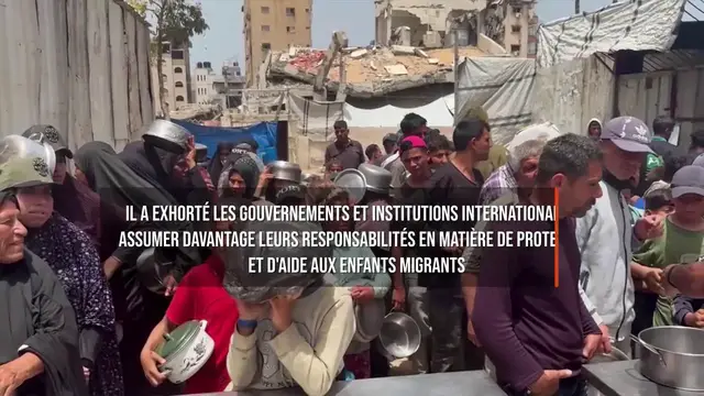 Video thumbnail for Le pape Léon appelle à une meilleure protection des enfants migrants et réfugiés.