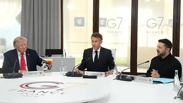 Video thumbnail for G7 Leaders tackle Ukraine war and Middle East crisis in high-stakes summit