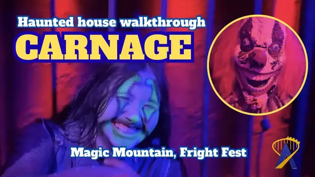 Video thumbnail for We Joined the Clown Cult in CARNAGE | Fright Fest Magic Mountain