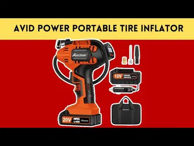 'Video thumbnail for 20V Avid Power Portable Tire Inflator Air Compressor Review'