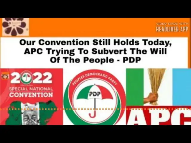 Video thumbnail for Our Convention Still Holds Today, APC Trying To Subvert The Will Of People - PDP ~ OsazuwaAkonedo