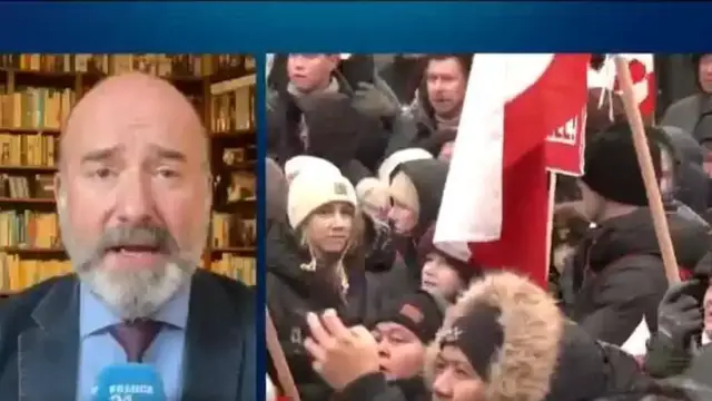 Video thumbnail for EU looks to present united front in response to US 'blackmail'