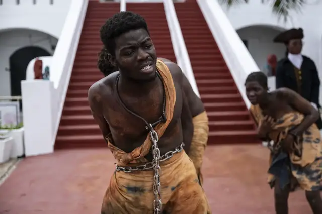 Video thumbnail for Slave trade reenacted on Juneteenth as leaders demand reparations