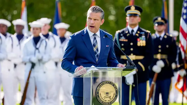 Video thumbnail for Hegseth plans 20% cut to general, admiral positions: Reports