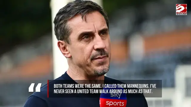 Video thumbnail for Gary Neville criticises Michael Carrick and Man Utd players after the Fulham draw