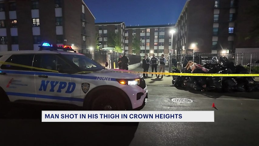 Video thumbnail for Man shot in Crown Heights near NYCHA complex