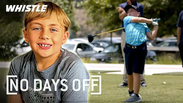 'Video thumbnail for 10-Year-Old Golf Prodigy Has A MONSTER Swing!'
