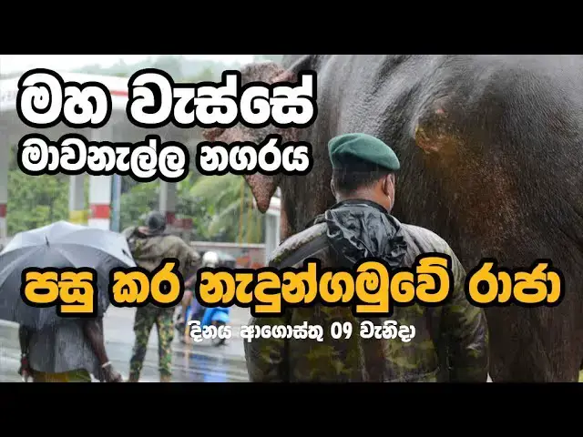 Video thumbnail for Nedungamuwe Raja Atha passed the town of Mawanella