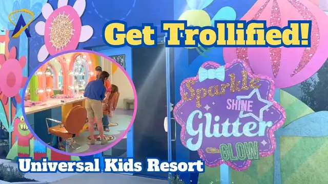 Video thumbnail for Universal Kids Resort Trolls Makeover Overview Tour: Trollify Me!