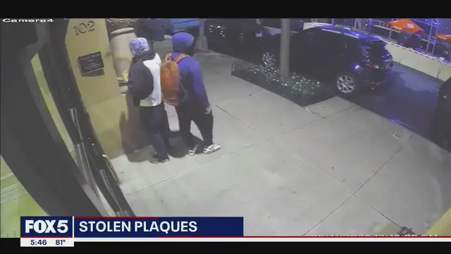 Video thumbnail for Plaques honoring NYC pioneers stolen and sold across Manhattan
