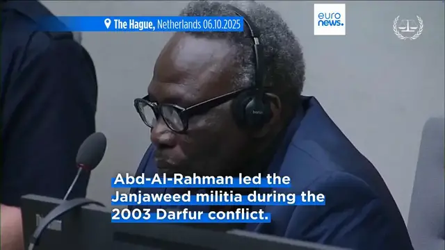 'Video thumbnail for ICC convicts former militia leader and al-Bashir ally of past war crimes in Sudan's Darfur region'