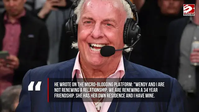 Video thumbnail for WWE legend Ric Flair 'renews friendship with ex-wife'