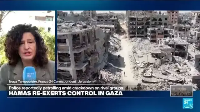 'Video thumbnail for 'What's happening in Gaza is a sort of anarchy', as complex issues remain for Israel-Hamas ceasefire'